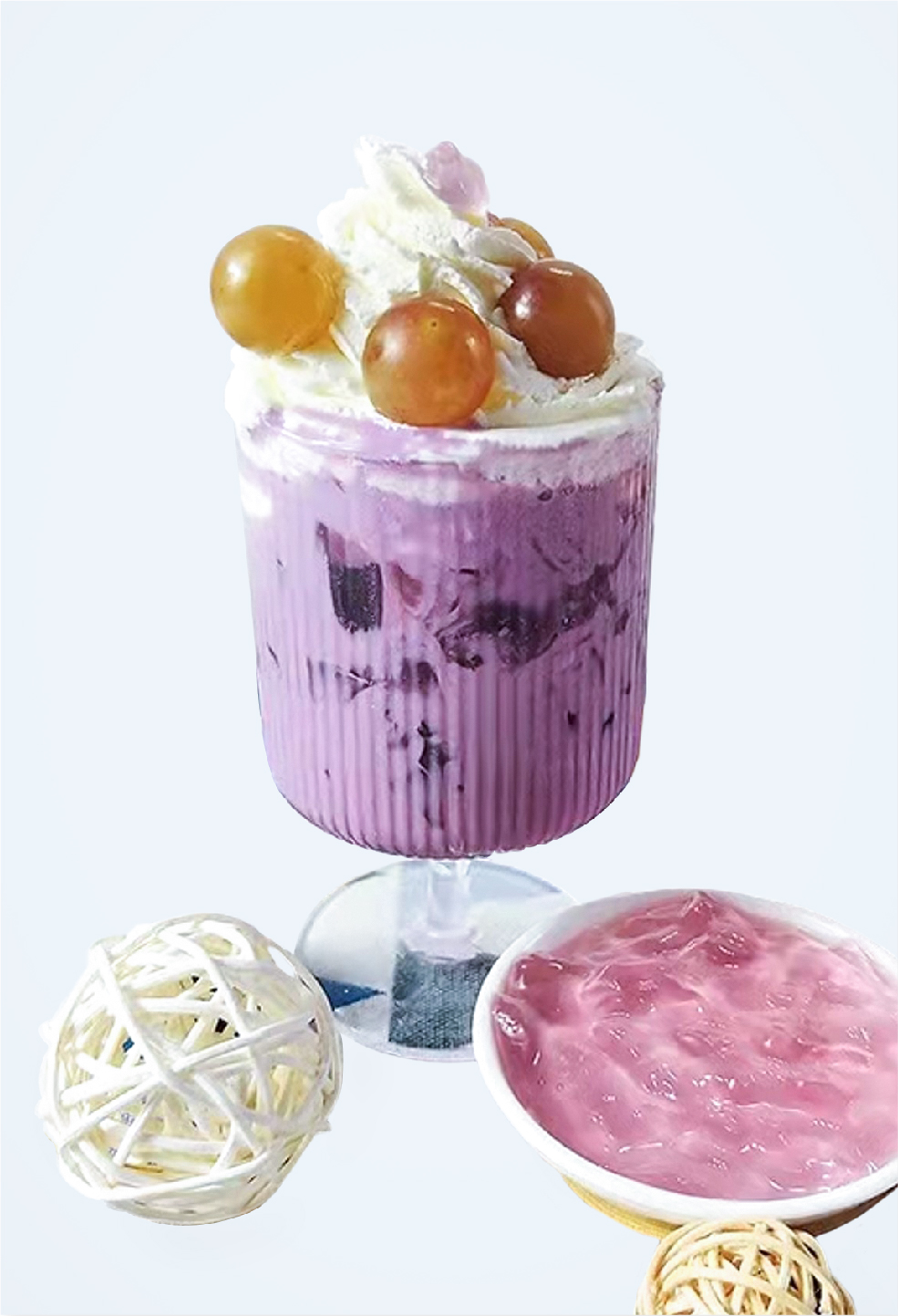 Grape milk jelly